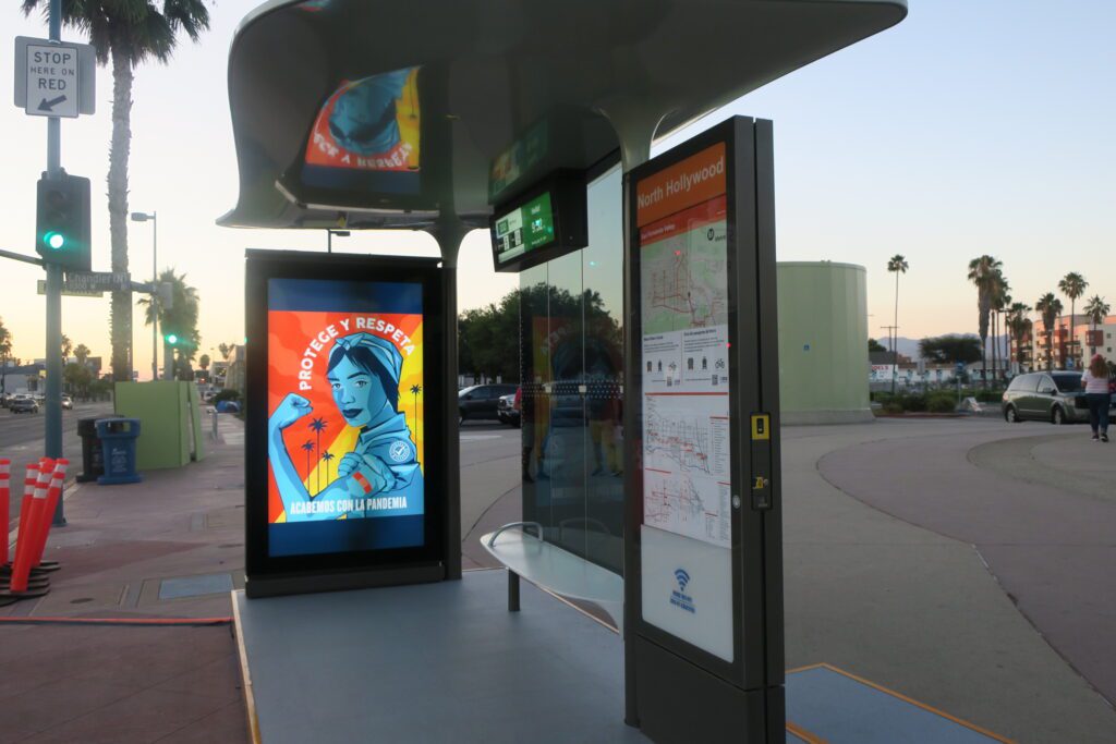 JC DeCeaux bus shelter demo
