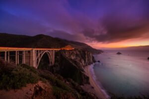 road bridge ocean