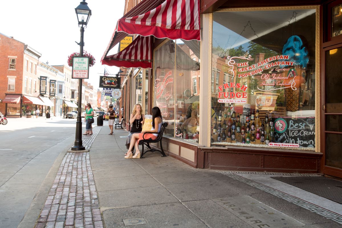 shop on town street