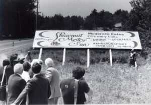 photo of billboard being taken down